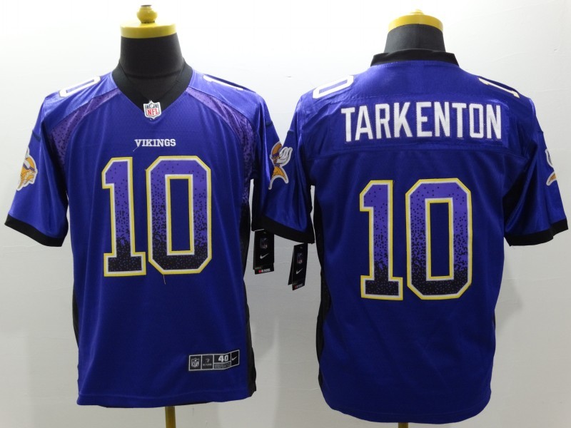 Men's Minnesota Vikings Fran Tarkenton #10 Purple Jersey